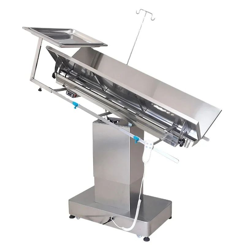 Fully stainless steel veterinary operation table Wheeled mobile pet operating table for sale