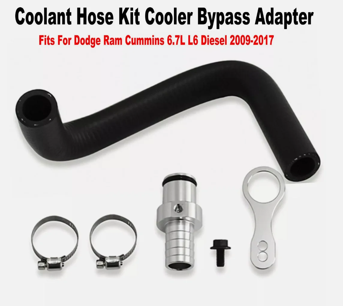 

Coolant Hose Kit Fit Dodge Ram Cumm 2009-2019 2010 2011 2012 Cooler Bypass Adapter 2500 3500 6.7L