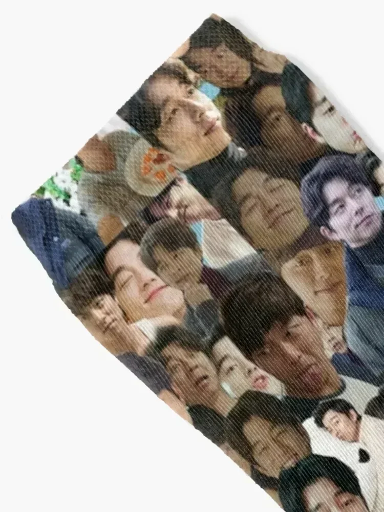 Gong Yoo collage Socks Stockings man custom sports short compression Socks Male Women's