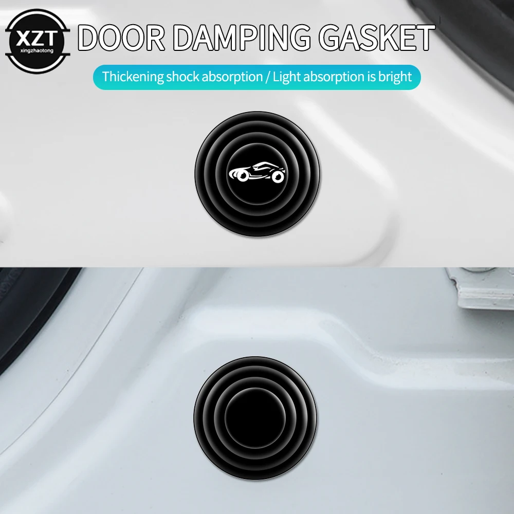 

10pcs Car Door Anti-shock Silicone Pad Universal Anti-Noise Buffer Gasket Anti-collision Door Sticker Auto Soundproof Crash Pad