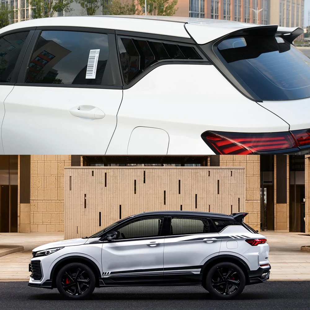 

For Geely Coolray 2025 2026 Car Rear Triangle Window Cover Trim Styling Protection Accessories Auto Blinds Modification Stickers