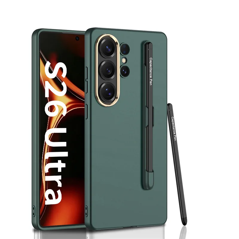 

case for Samsung S26 ultra Pen slot with stylus PC hard shell ultra-thin protective case Shock Proof Anti-Fingerprint plain