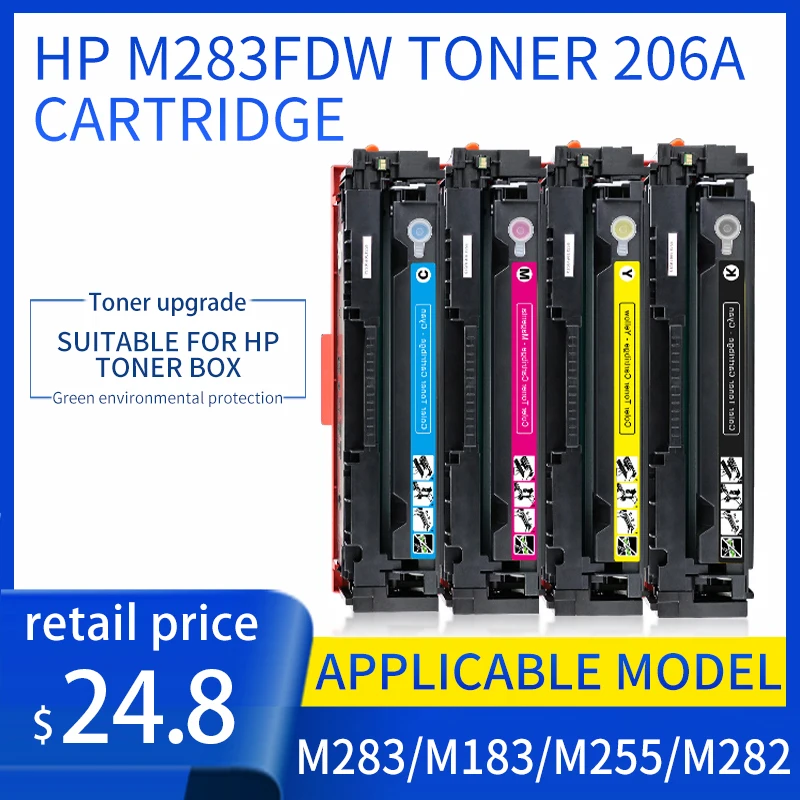 For HP m283fdw cartridge 206A 206x cartridge m255dw m282nw m283fw 215a cartridge w2110a w2310a w2410a [no chip]