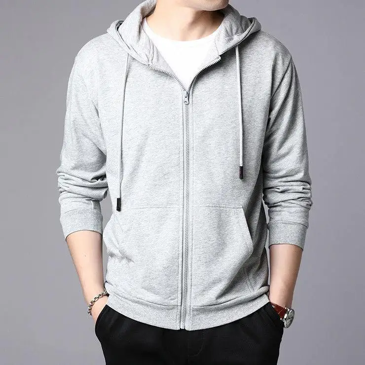 

New Men's Hoodies Sweatshirts Zipper Hoodie Men Sweatshirt Solid Color Man Hoody Sweatshirts For Male