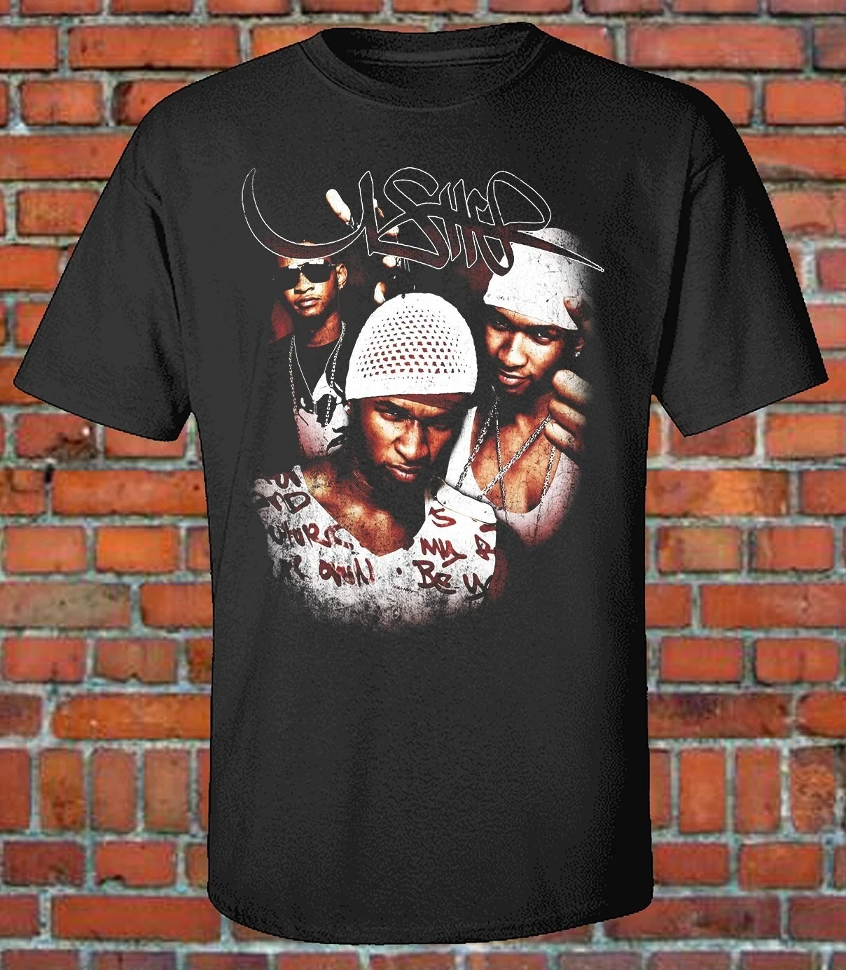 

R&B Music Singer Usher 90s Bootleg T-Shirt Unisex Cotton Tee Classic