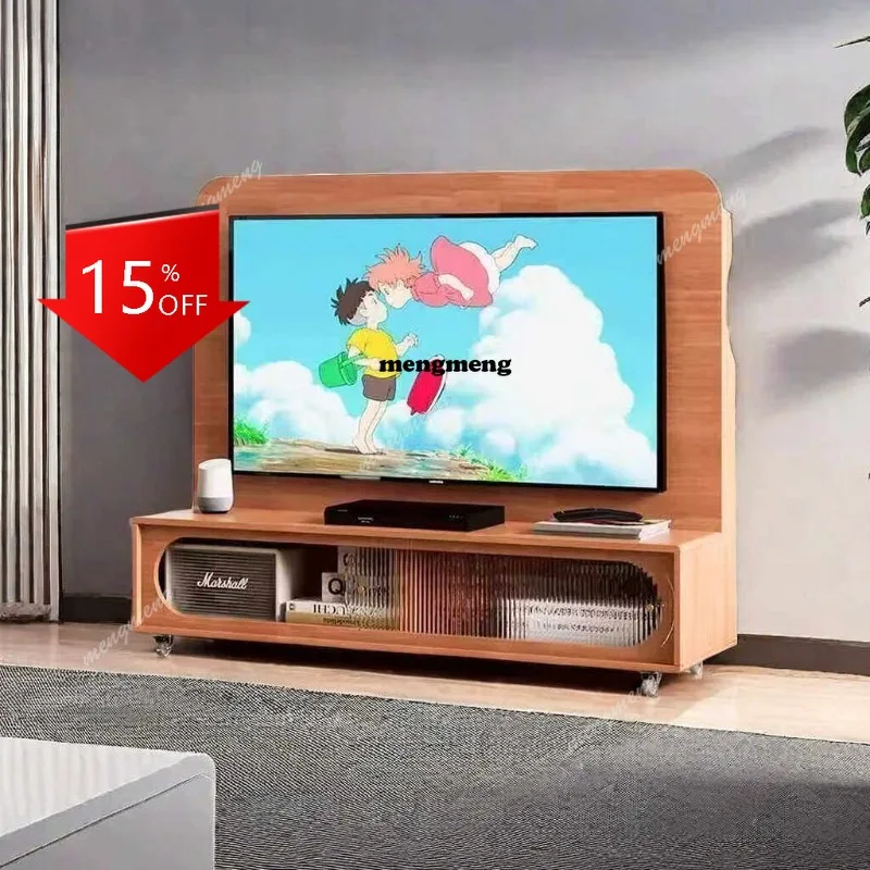 R134 Movable TV Cabinet TV Shelf Simple Modern Small Apartment Living Room Playing Games