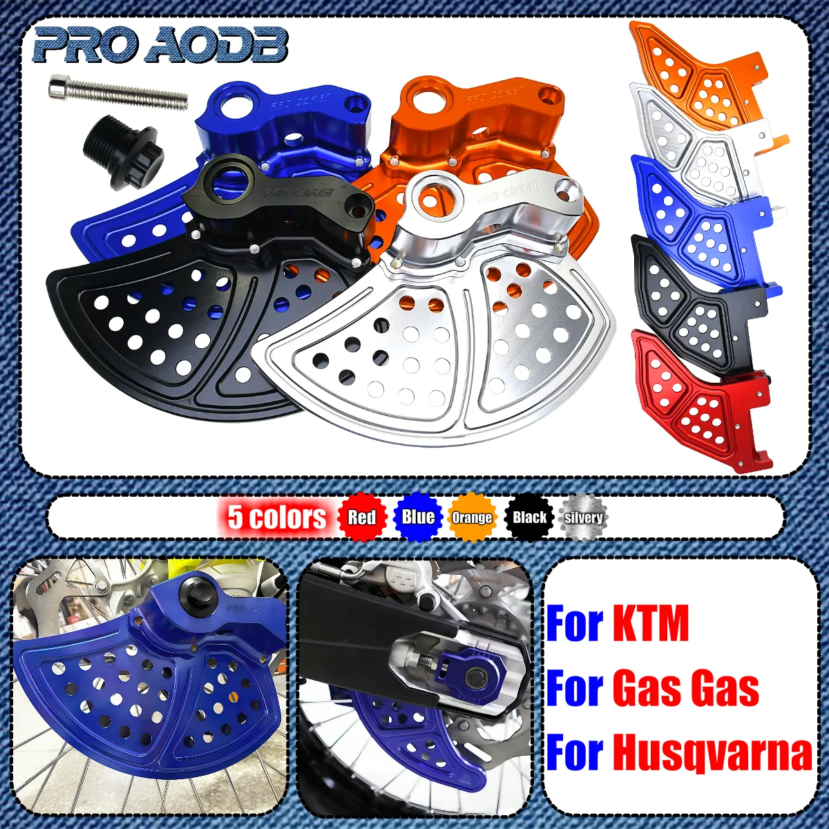 

Motorcycle CNC Front Rear Brake Disc Guard Protector Cover For KTM SX SX-F XC XC-F EXC EXC-F XC-W XCF-W Six Days TPI 125-500