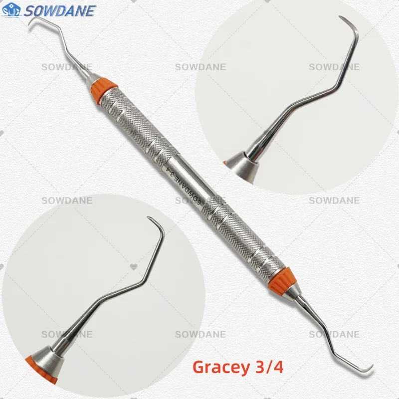 High Quality Dental Gracey Curettes Periodontal Scaler Stainless Steel Periodontal Bone Curettes Perio Dental Instrument view 5