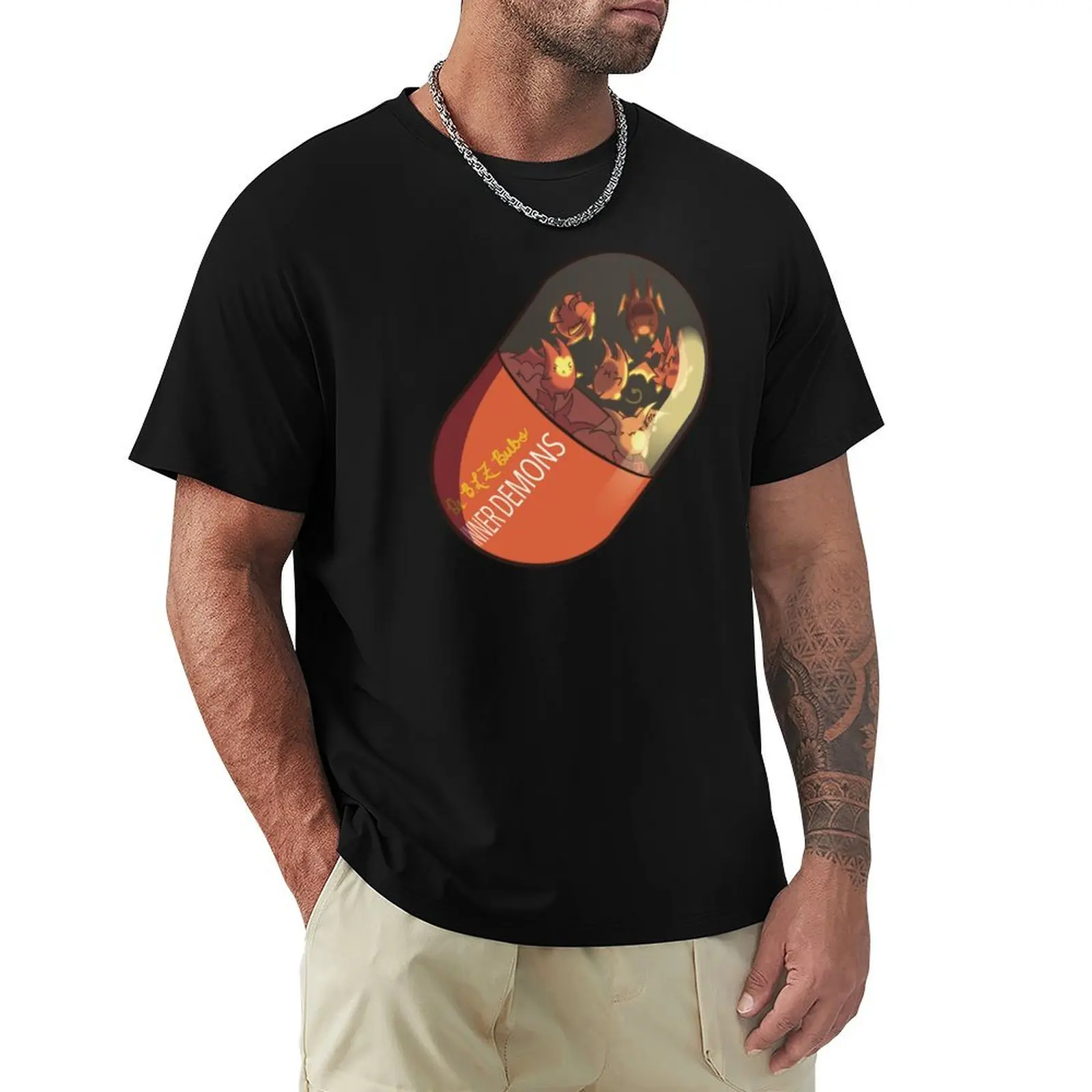 Inner Demons Capsule T-Shirt Plus Size Summer Short Sleeve T-Shirt