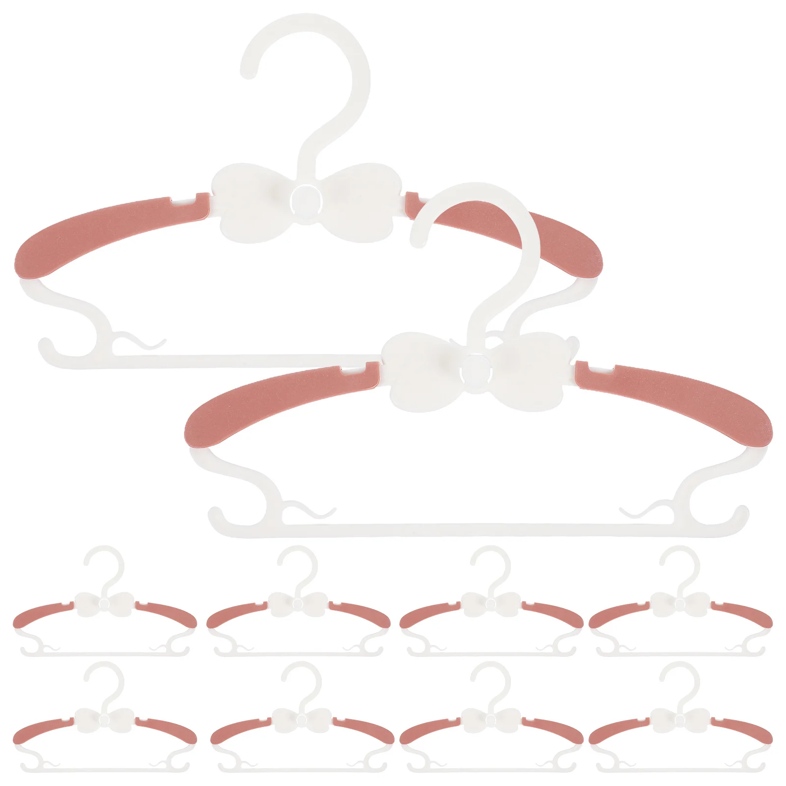 

10Pcs Plastic Kids Hangers Sturdy Non-Slip Baby Clothes Hangers Children Hanger for Closet Safe Smooth Surface