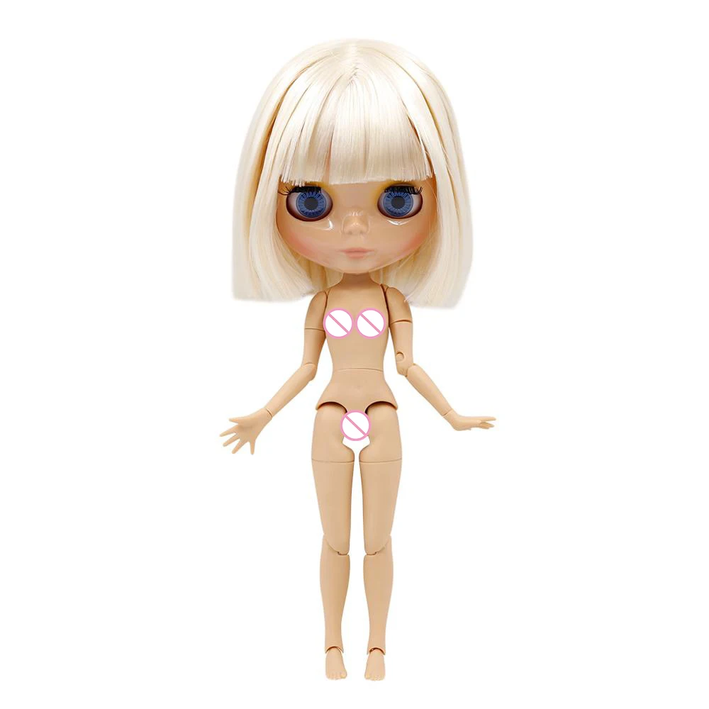 ICY DBS Blyth doll joint body short oil hair and Tan skin glossy faceblack matte face special price icy Licca toy girl gift