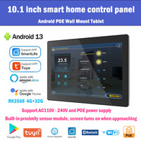 2025 New 10.1 Inch POE Tablet Smart Home Control Panel Android 13 OS Touch Screen Wall Mount Tablet With RS485 proximity sensor