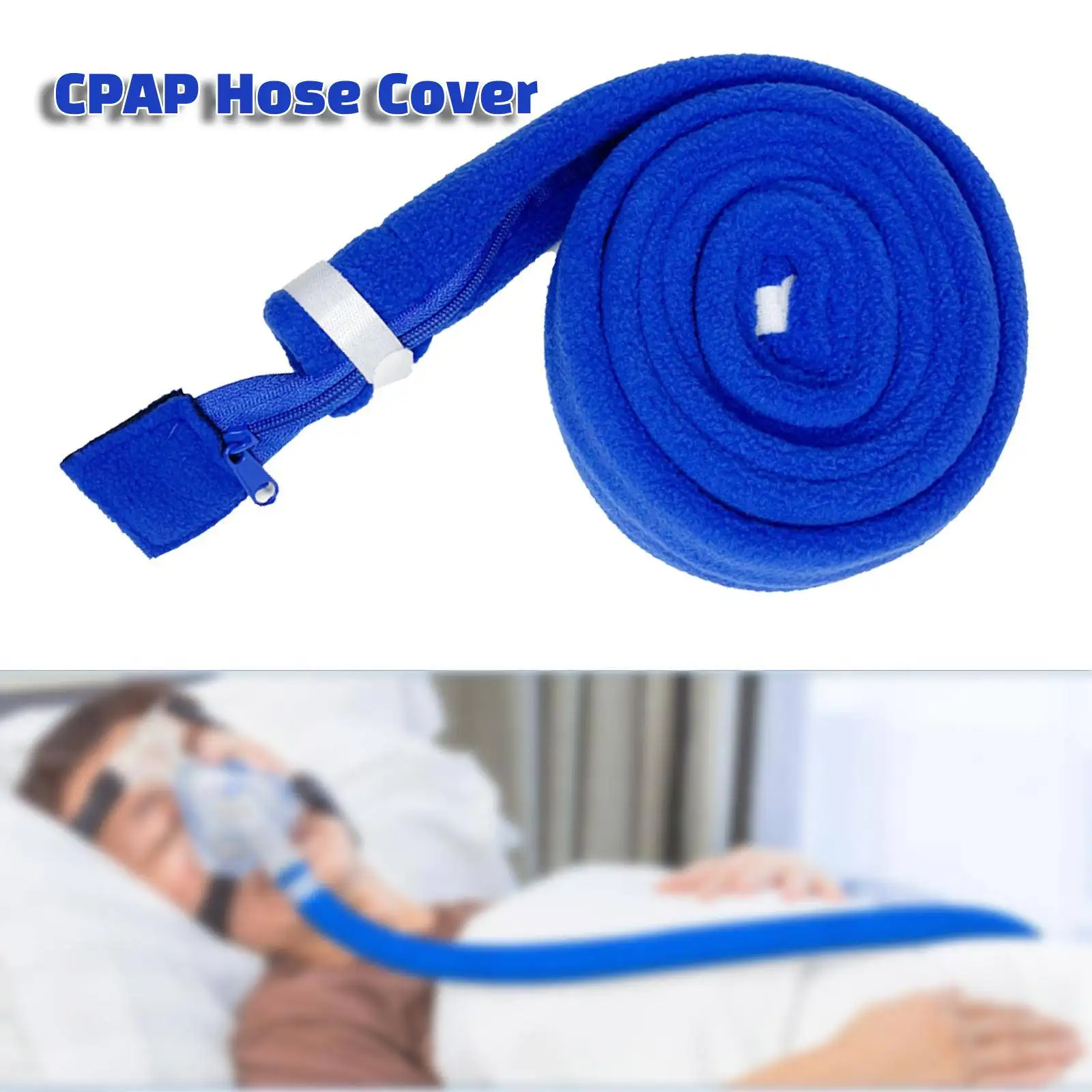 Крышка шланга CPAP с застежкой-молнией, теплоизоляция, шумоподавление, флисовая пленка с защитой от конденсации для аксессуаров для машин CPAP