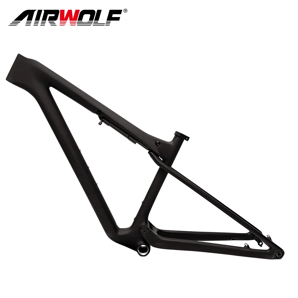 Airwolf 2024 Carbon Mtb Full Suspension Frame BSA Mtb frame 29er XC Mountain Bicycle Suspension 148 * 12mm Customized