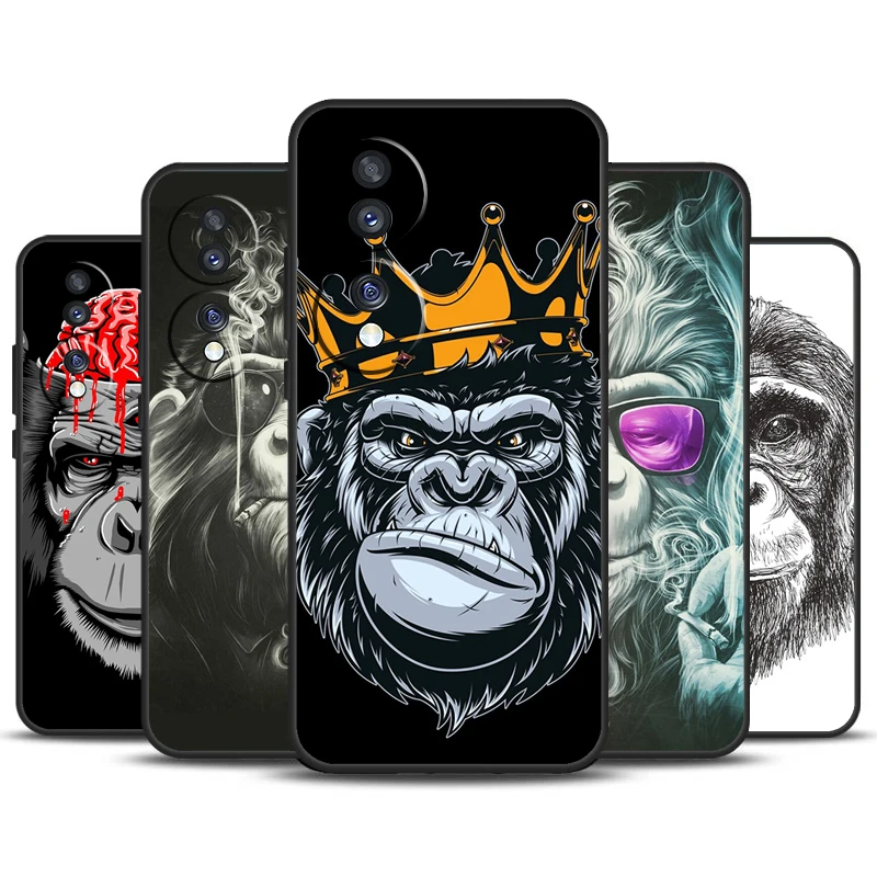 Amazing Monkey Chimpanzee For Honor Magic 6 5 Pro Lite 50 70 90 Case For Honor X9b X8b X7 X8 X9 X6a X7a X8a X9a Cover