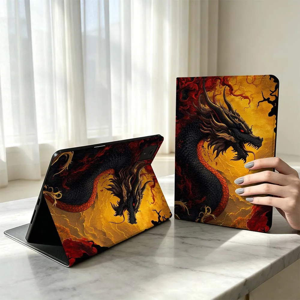 Dragon Design Pattern For Lenovo Xiaoxin Pad Pro Tab P12 P11 11 11.2 11.5 10.6 inch K10 M10 Plus Tablet Case Soft