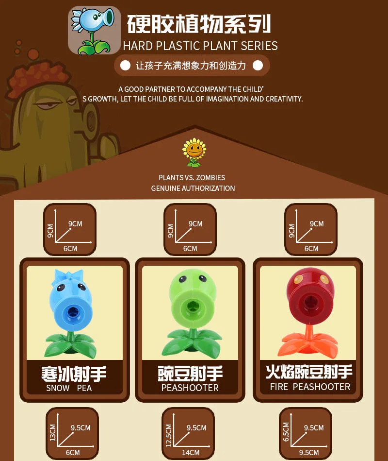 PVZ PLANTS VS. ZOMBIES 2 Anime-Figur aus Hartgummi: Peashooter, Sonnenblume, Cabbage-Pult – Lustige PVC-Modell-Spielzeuge, Puppen, Weihnachtsgeschenke für Kinder – Detail 23