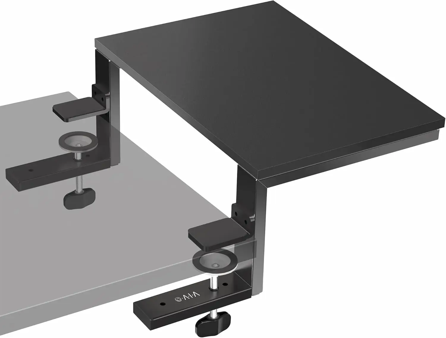 

Desk Extension Shelf 15 Inch Clamp-on Monitor Riser for Gaming, Ergonomic Laptop Stand, Printer Desk Organizer with Freestanding