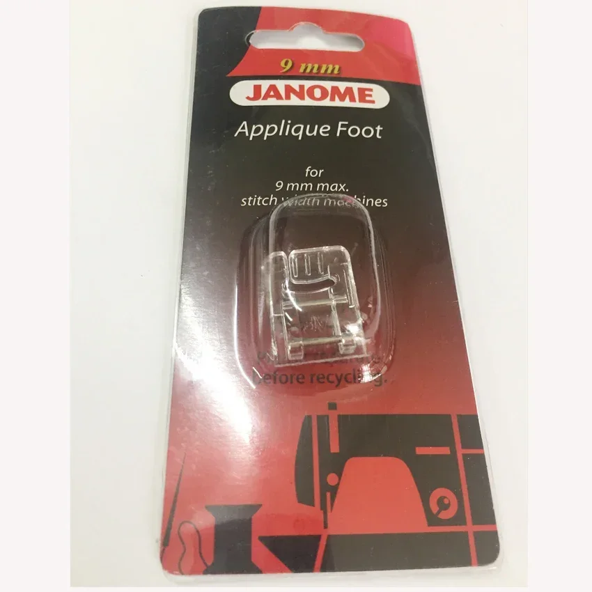 

Аппликация Лапка # 202086002 Для машины Janome с максимальной шириной стежки 9 мм