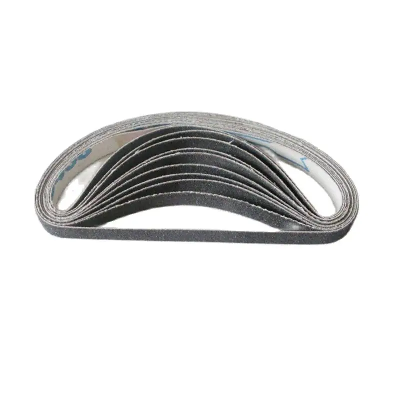 Cinturones de lijado abrasivos accesorios para carpintería de metal lijadora neumática máquina lijadora neumática cinta de aire lijadora de papel