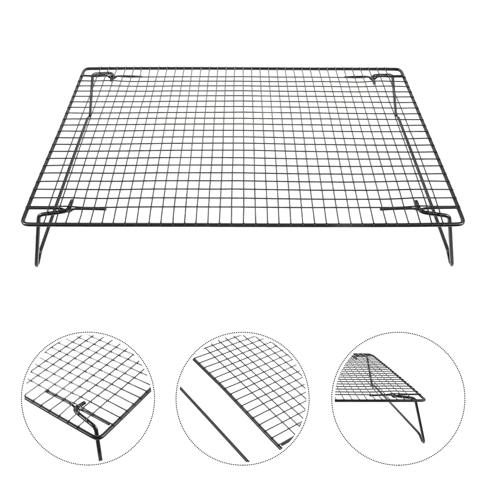 Cooling Rack Bacon Wire Racks for Baking Food Tray Cooking and Cookie Bread Oven Metallic Line