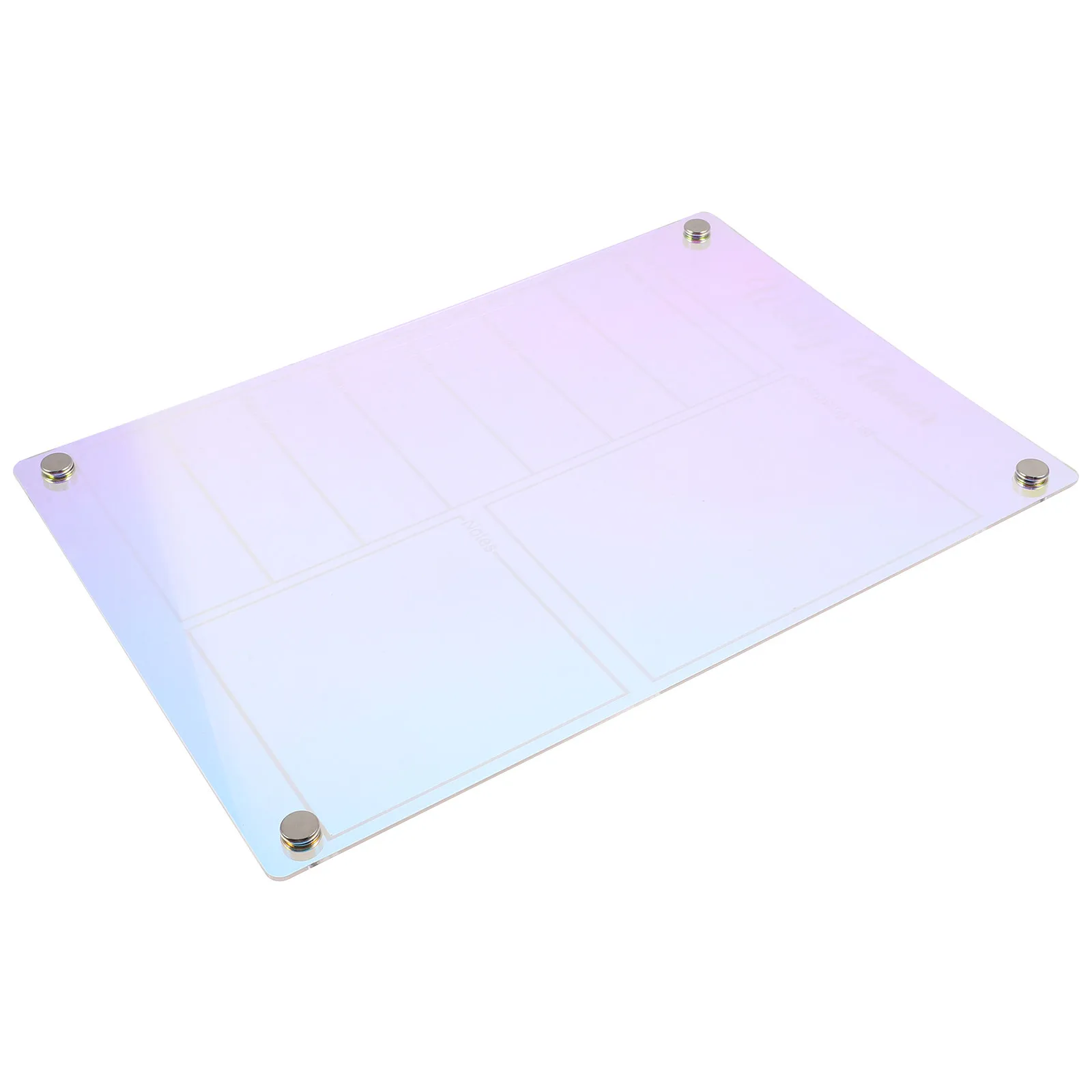 Acrylic Memo Writing Magnetic Dry Erase Board Desktop Erasable Message Board for Office Home Planning Schedule Daily Organizer