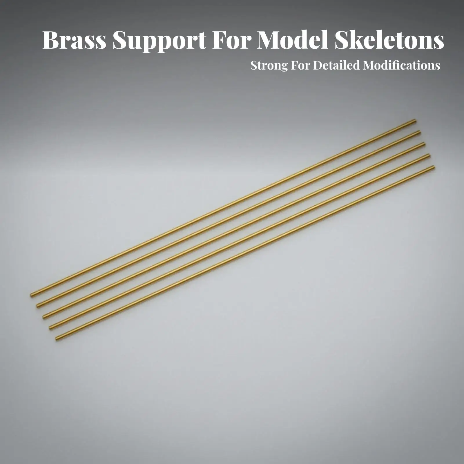 Versatile Brass Connection Rod 20cm Smooth Surface for Precision Miniature Frameworks Craft Fabrication Projects