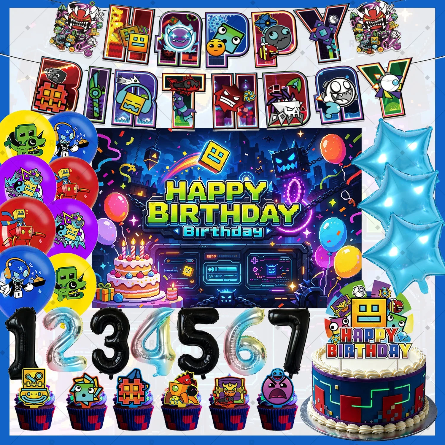 Gaming Accessories For Room - Игра G&Geometry Dash: товары для украшения
