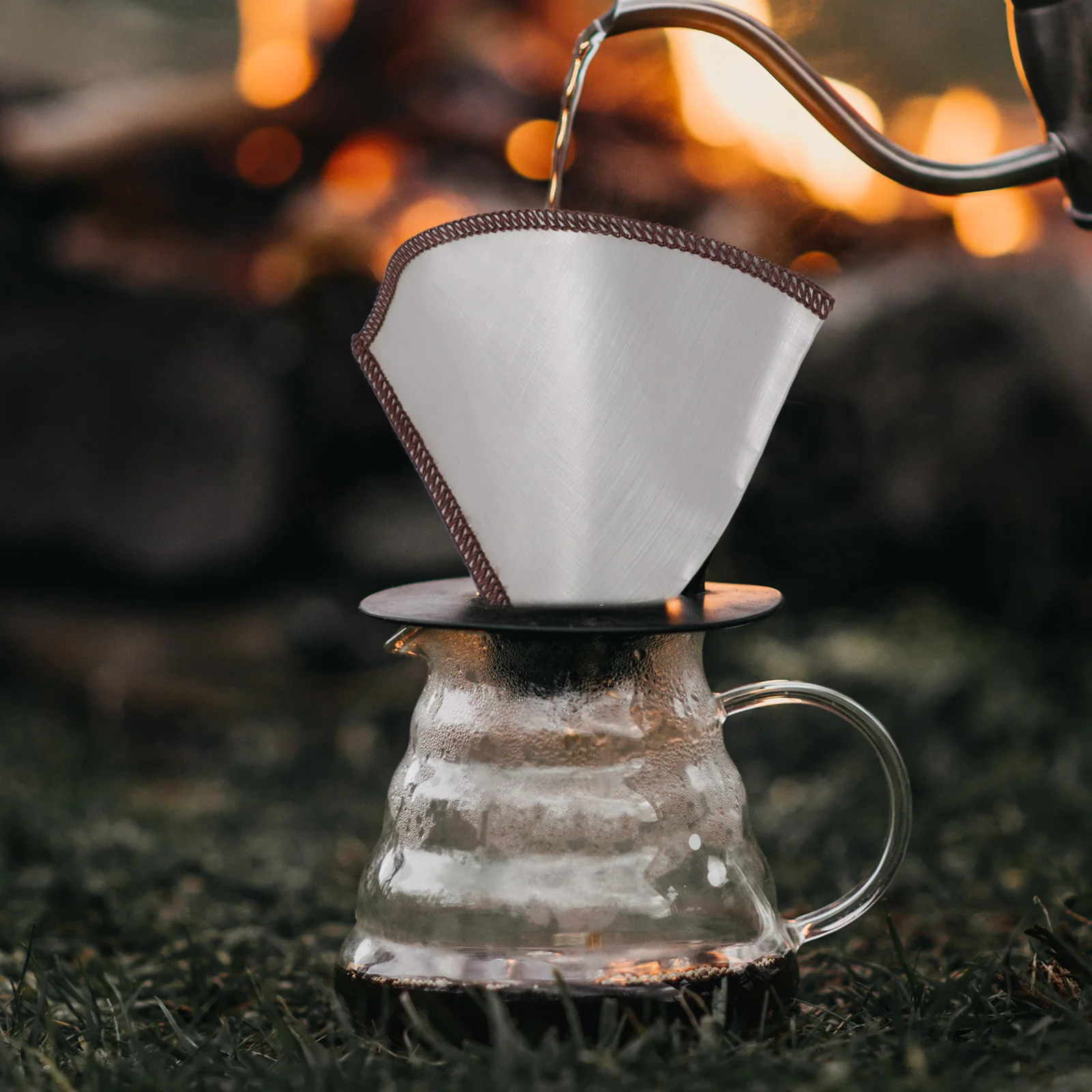 

Stainless Steel Coffee Filter Reusable Mesh Cone Flexible Strainer for Coffee Maker Home Office Soy Milk Filtration