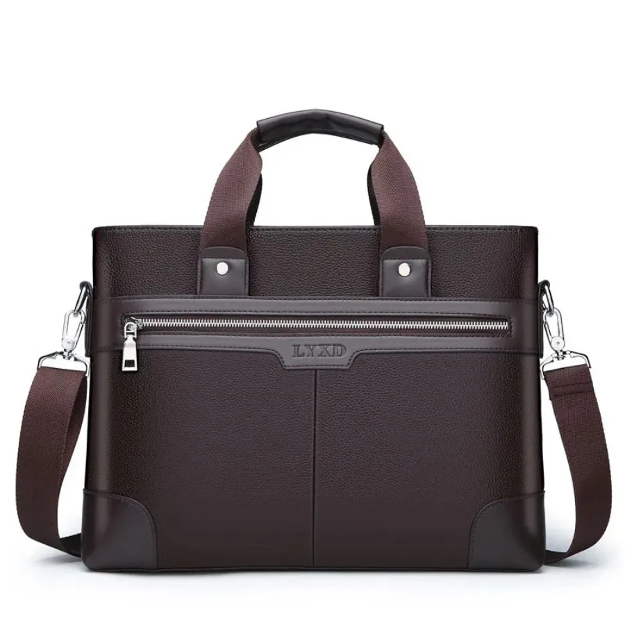 

Men's Bag Briefcase Europe And America Men's Business Commuting Handbag Single Shoulder Crossbody Bag Cross Style Computer Bag