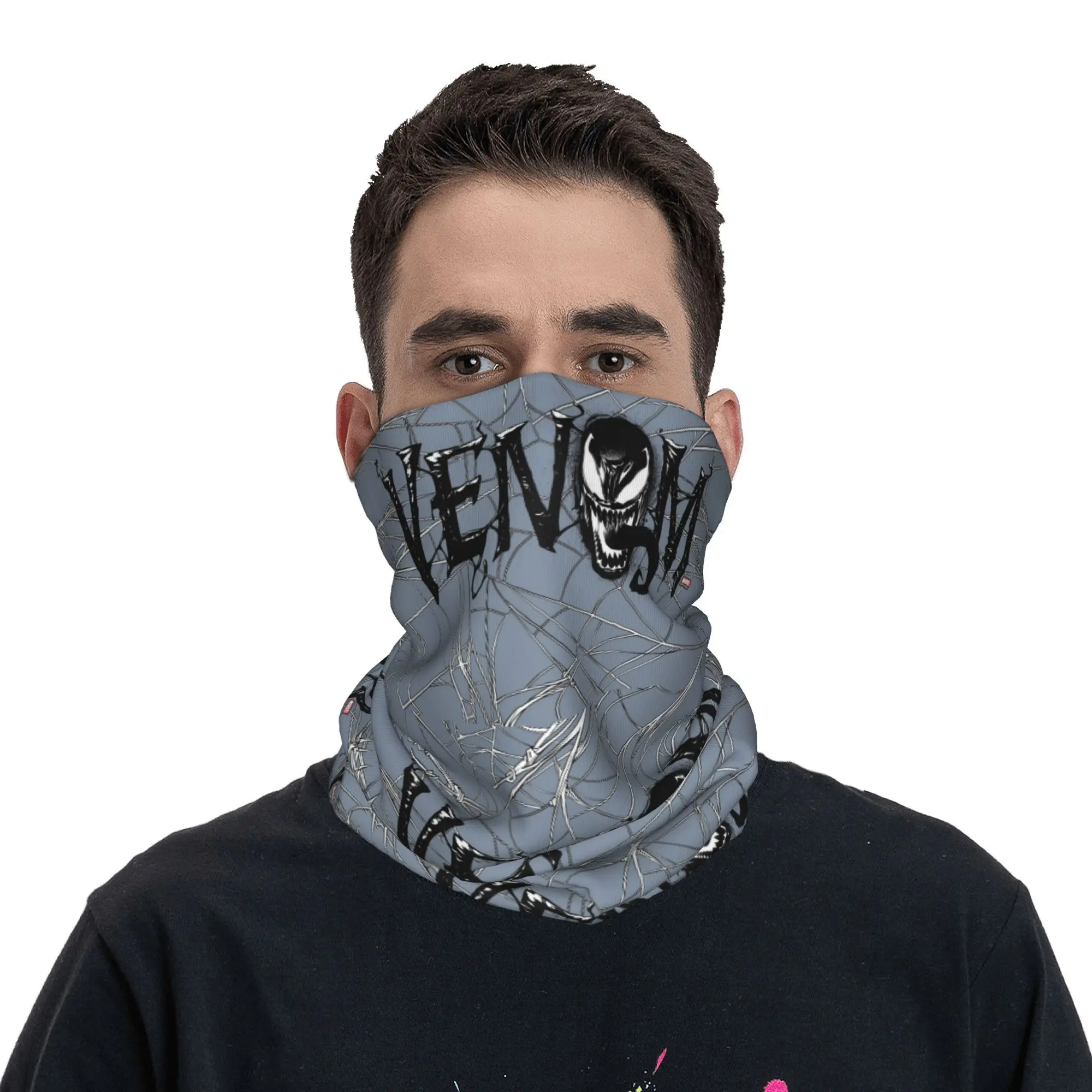 Spider-Man Venom Bandana Neck Gaiter Printed Dinesy Face Scarf Multi-use Balaclava Fishing Unisex Adult All Season