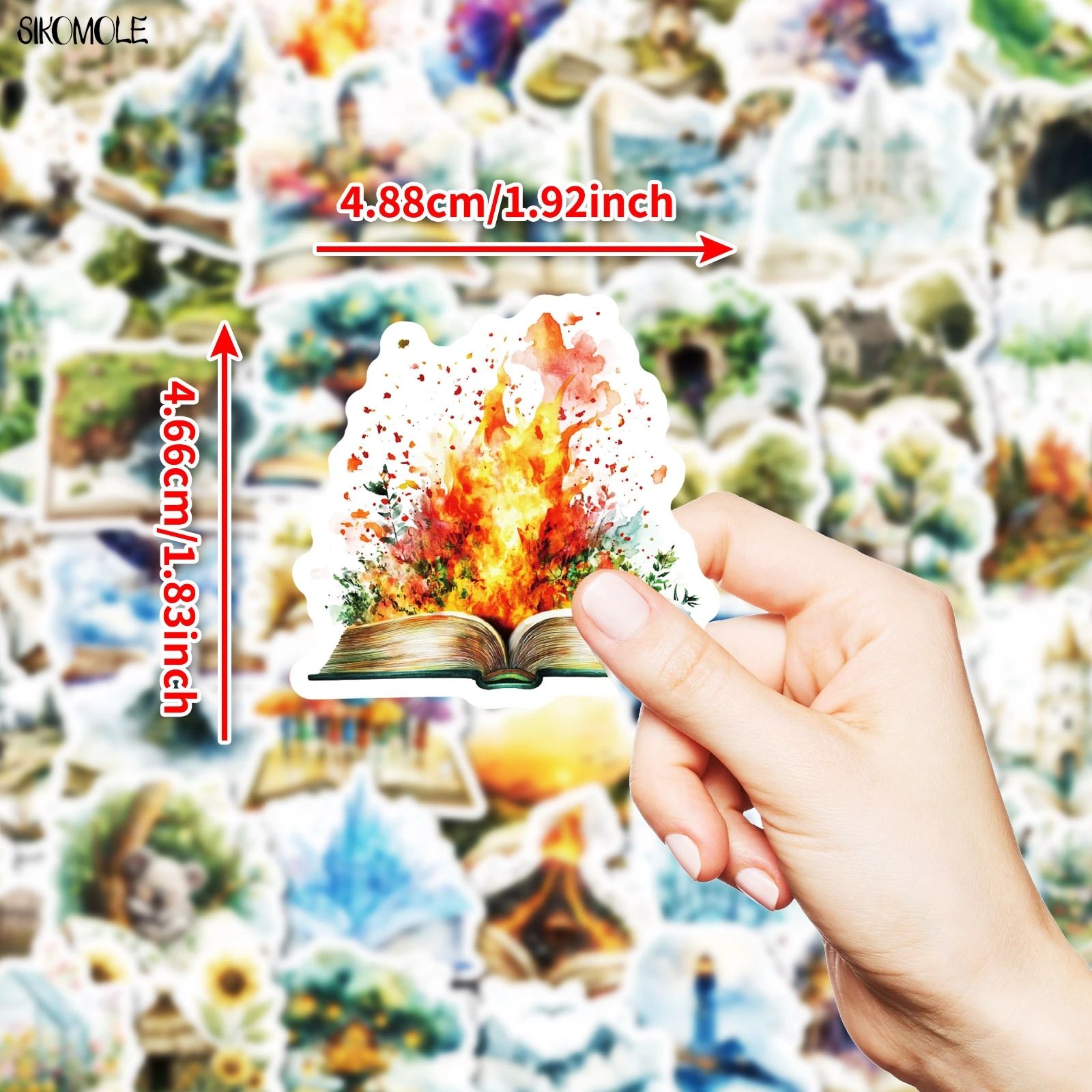 10/30/50PCS De Boswereld In Het Boek PVC Stickers Esthetische Kunst DIY Decoratie Speelgoed Kid reisbagage Graffiti Sticker Pack