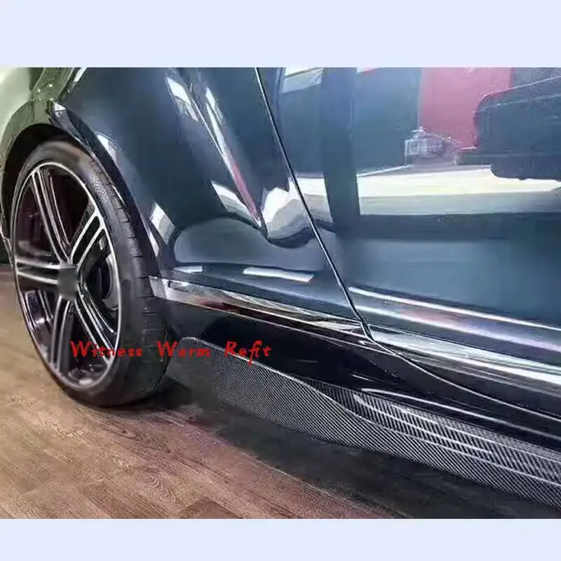 Carbon fiber Car body kit Front rear bumper lip Splitter diffuser side skirts apron Front air knife For Bentley Continental GT