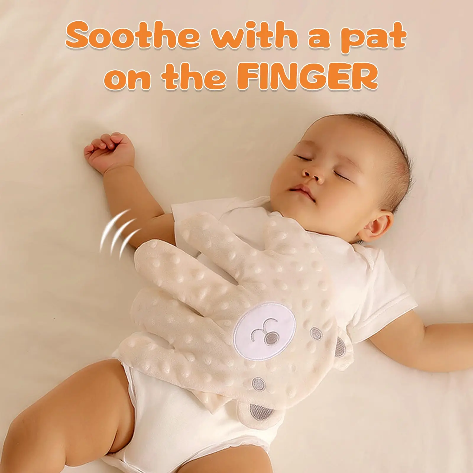 หมอนรองมือปลอบประโลมเด็ก ถุงมือป้องกันการสะดุ้งของเด็ก ของเล่นหมอนรองมือไฟฟ้าสำหรับเด็ก ทารกแรกเกิด ช่วยให้หลับสบาย