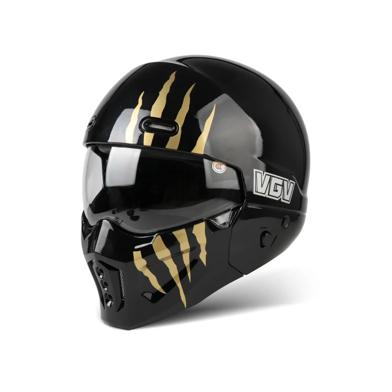 VGV scorpion helmet full&open face modular motorcycle helmet Detachable multi purpose combination helmet All seasons man women