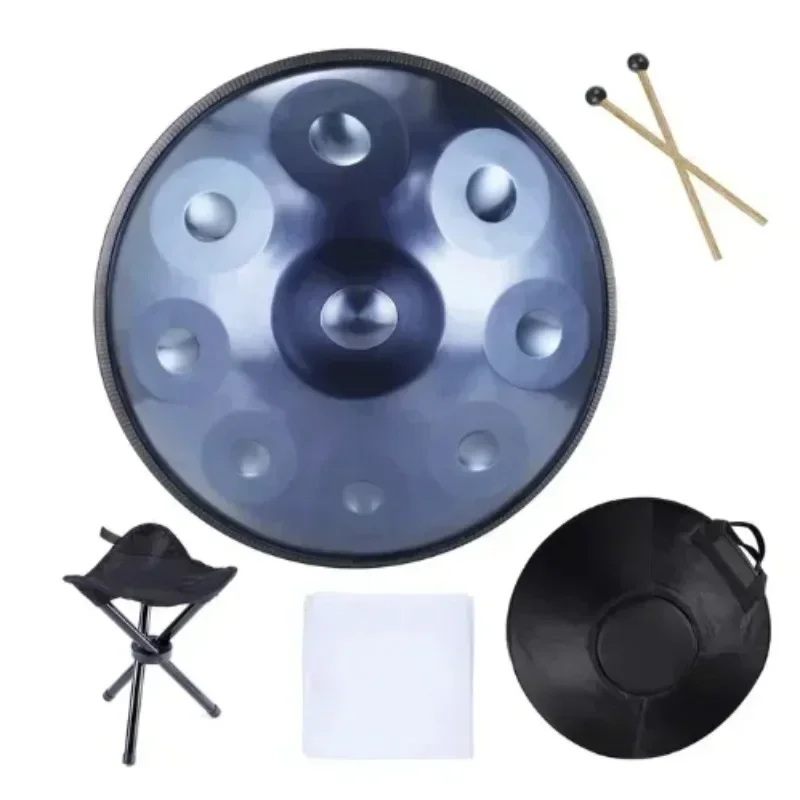 New 9/10/12/14 Tone Handpan Drum 22 Inches 432hz,Steel Tongue Drum Yoga Meditation  Music Drums Percussion Instruments