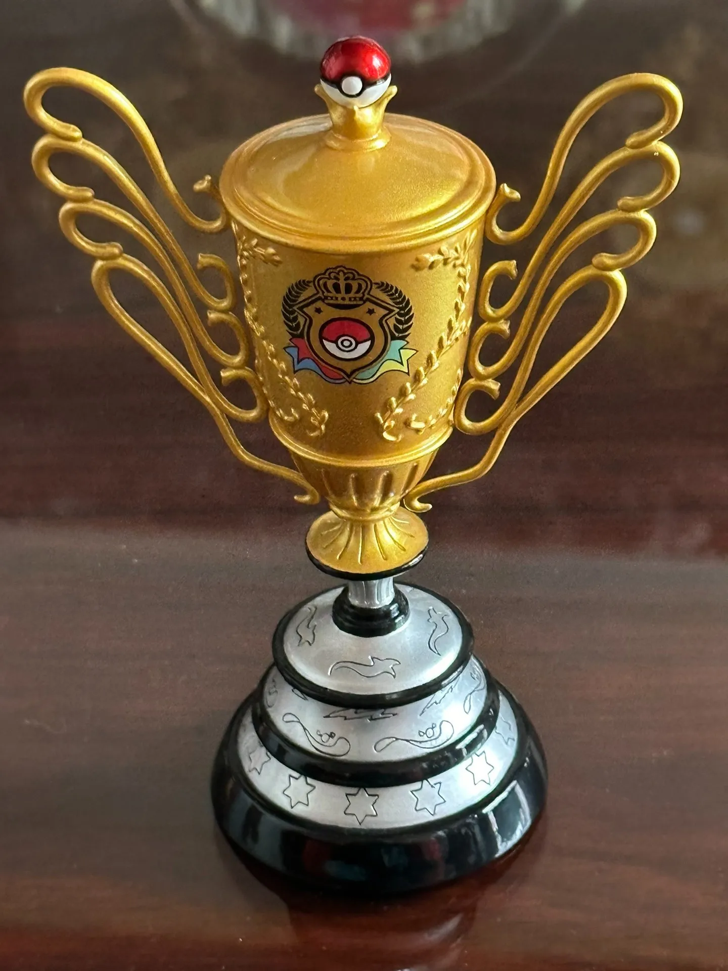 

Anime Pokemon Figure Ppap Pokemon Champion Trophy Model Pokemon Action Figure Cartoon Decor Toy Collect Model Toy Birthday Gift