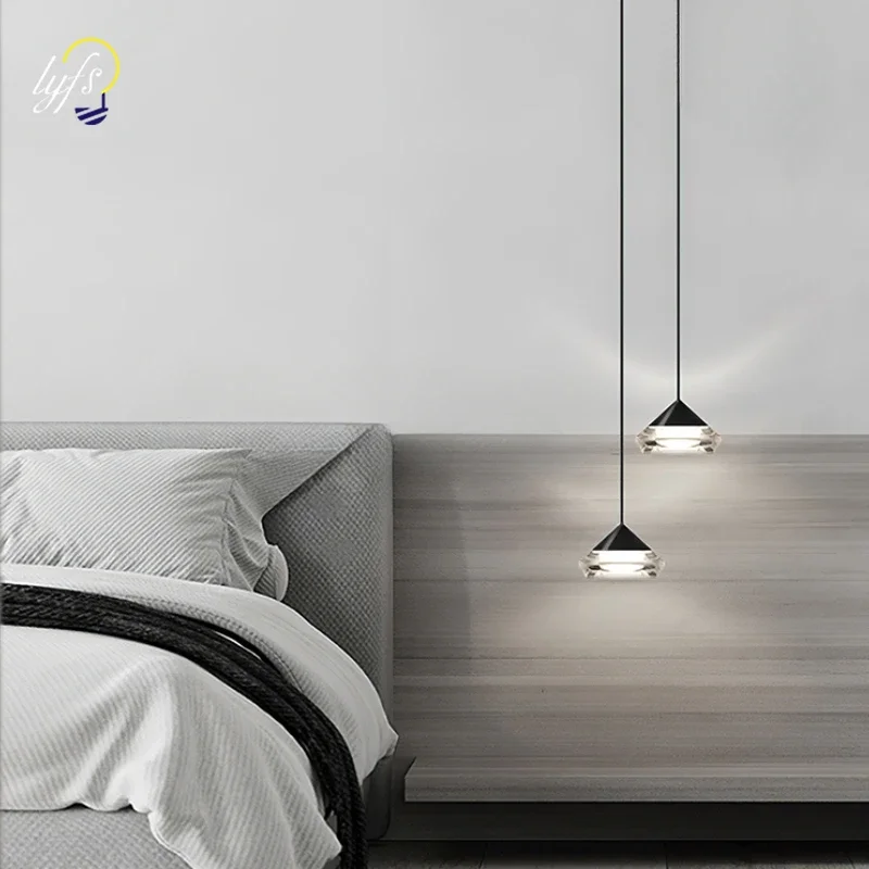

Minimalist Modern LED Pendant Lamp Liftable For Indoor Home Bedroom Bedsides Living Room Restaurant Bar Acrylic Pendant Lamp