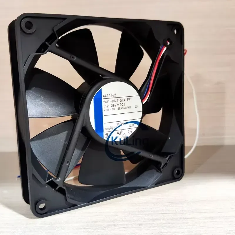 for 4414F 2 M R Quiet 120mm Blower 24V 5W Efficient Heat Dissipation for High End Industrial Machinery Stable Performance