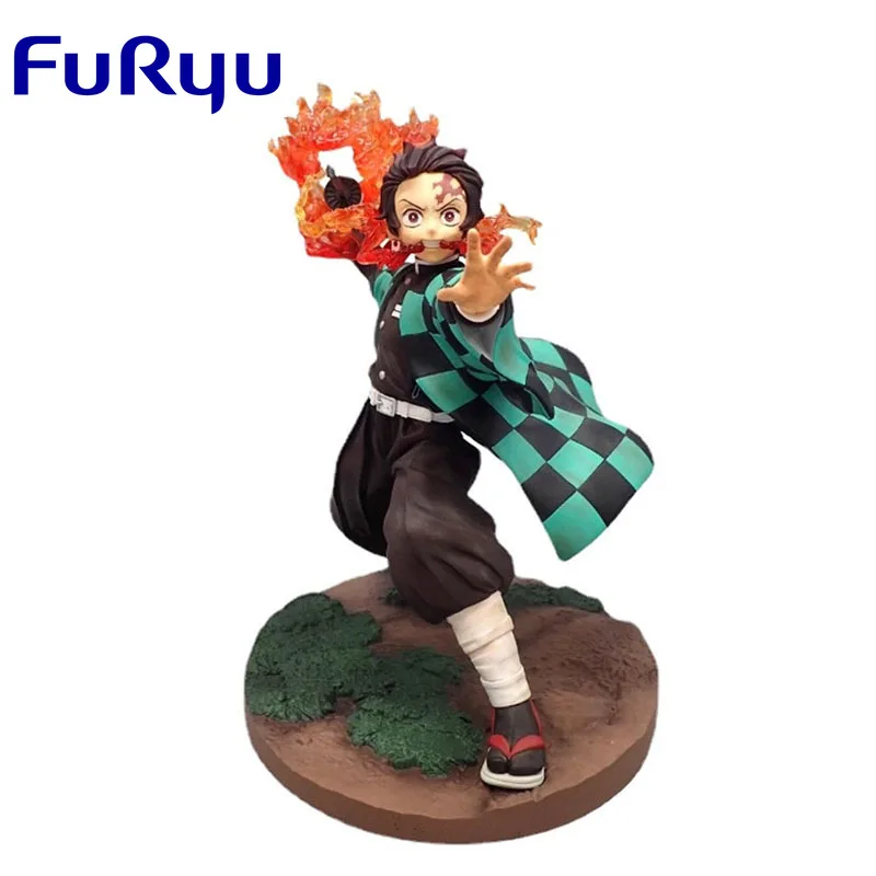 FuRyu Original Demon Slayer Kamado Tanjirou Exceed Creative Figure Anime Action Figures Toys For Boys Girls Kids Gift Model