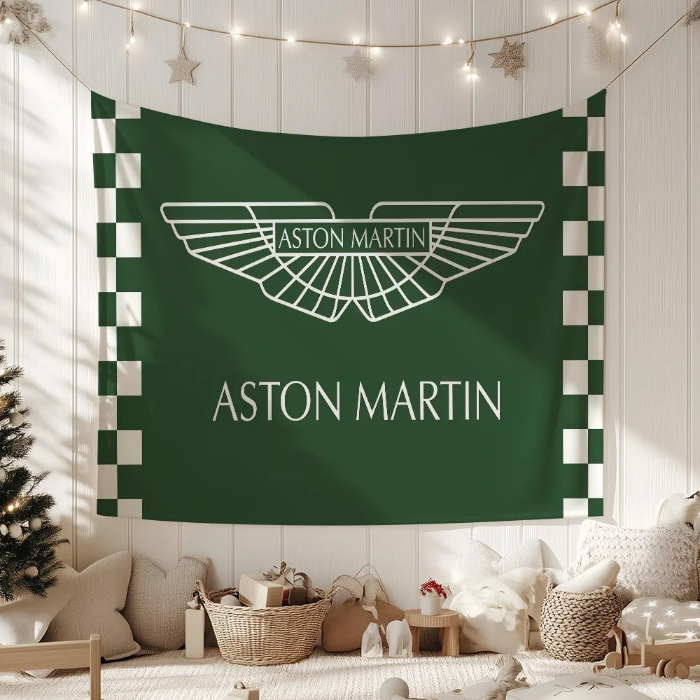 Fashion A-Aston Brand Martin-S Logo flag For Garden Party Living Room Home Wall Decor Banner Bedroom Outdoor Tapestry