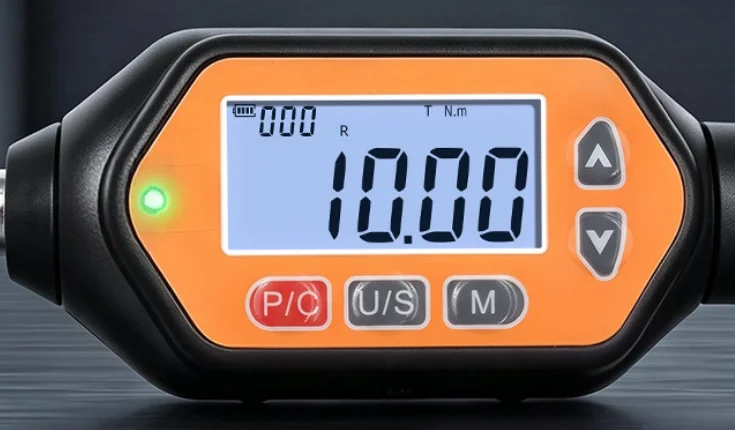 High Precision Electronic Torque Wrench, Real Time & Peak Mode, Digital Torque Spanner