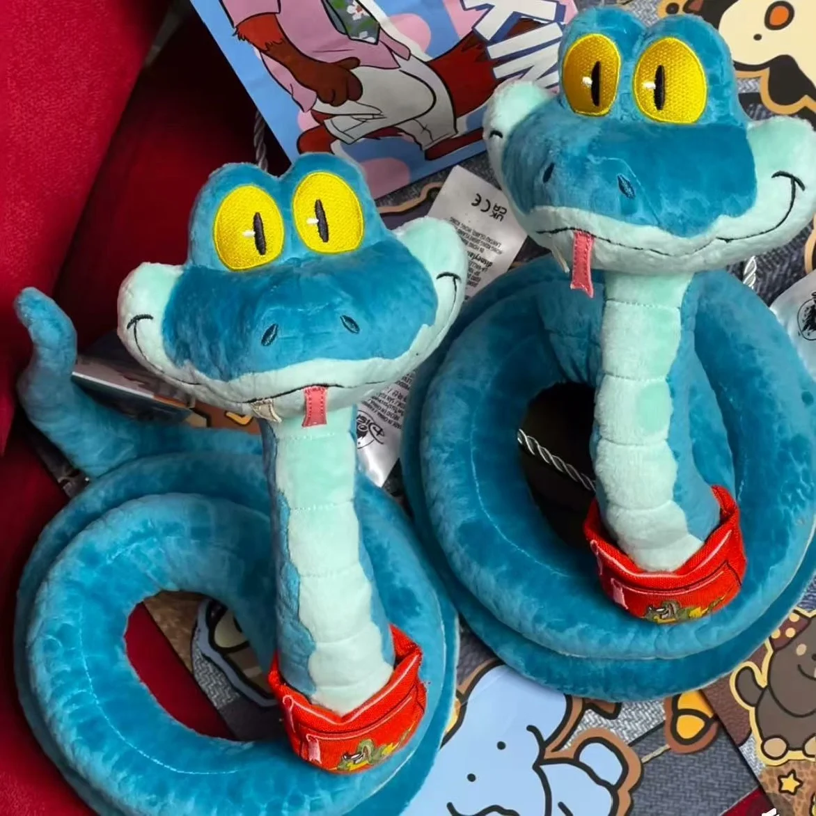 Zupełnie nowa pluszowa zabawka Zootopia Gary Snake, wzór niebieskiego węża, 50 cm, idealna do kolekcjonowania i na prezent