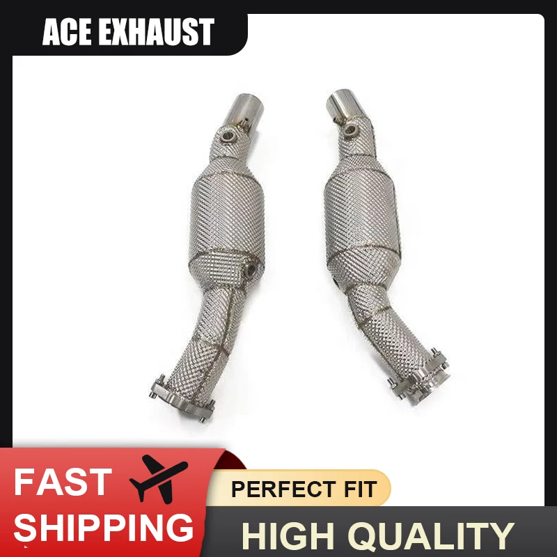 

Выхлопная труба ACE для Ferrari 360 F360 3.6L, даунпайп с каталитическим нейтрализатором, высокопроизводительные аксессуары для тюнинга автомобилей из нержавеющей стали SS304