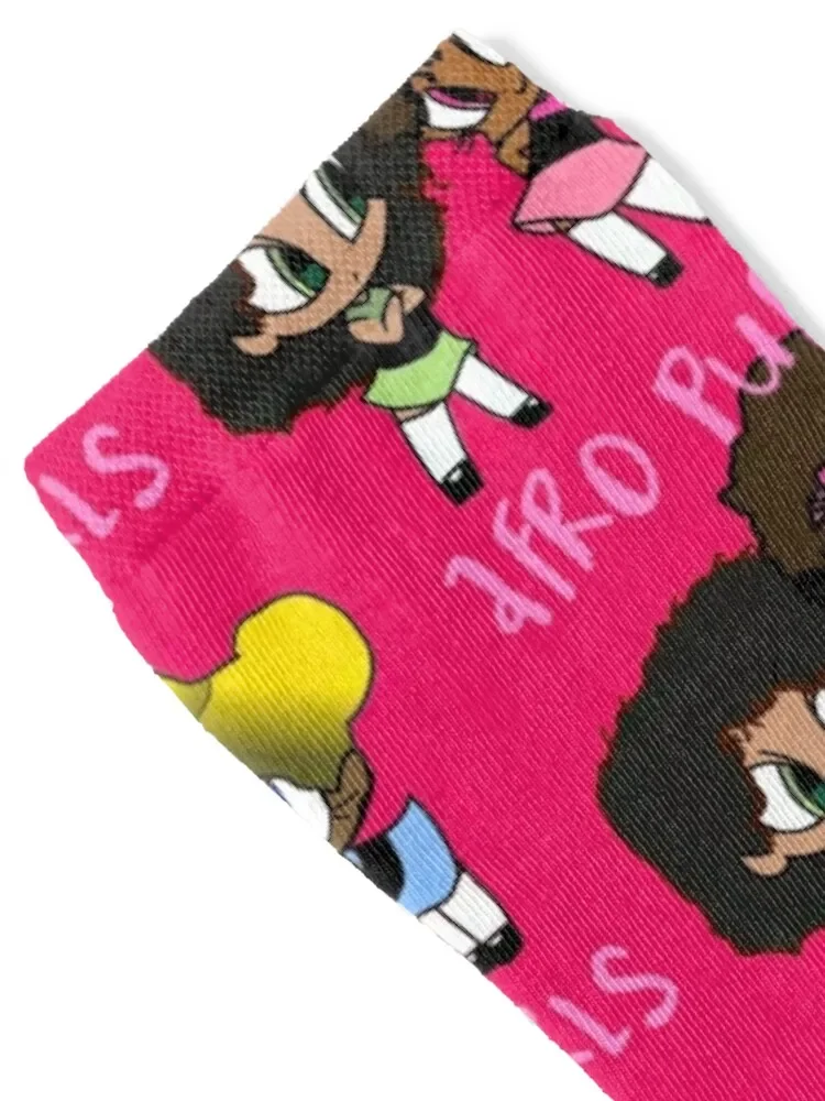 Afro Puff Girls Socks Hiking boots summer Luxury Woman Socks Men's