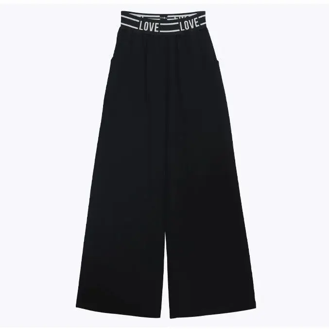 2025 summer Kids tracksuit Children Girls Clothes letter crop top T-Shirt + wide leg Pants Suit Teenager 6 7 8 to 10 11 12 year