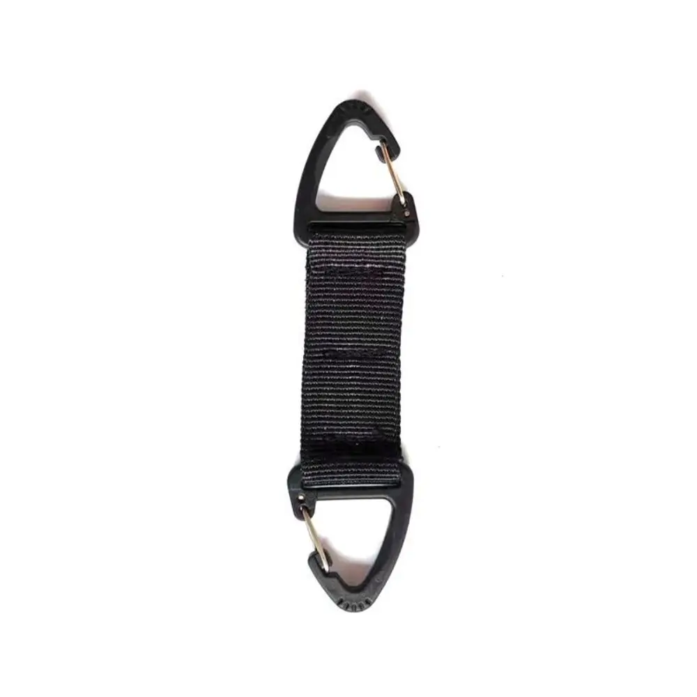 

Double-headed Quick Release Carabiner Triangle Rotatable Backpack Key Hook Multifunctional Protect Webbing Belt Buckle Backpack