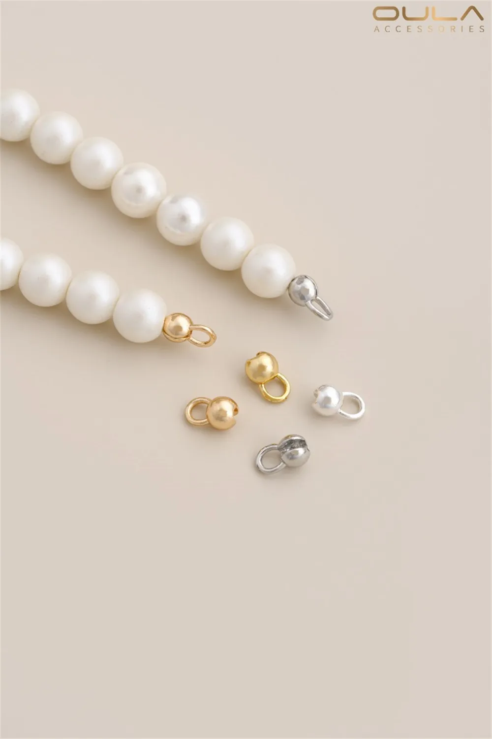 1pcs 14K Gold-plated Positioning Bead Buckle, Chain Knot, End Buckle, Diy Bracelet, Necklace Connection Buckle, Accessory