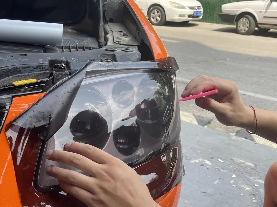 Motorcycle Lamp Covering Film Tint Headlight Taillight Vinyl Fog Light Rear Lamp Film Car Headlight Protective Wrap for Car