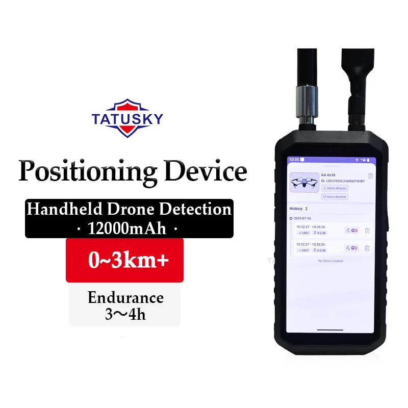 Hot Selling 3km Handheld Detector Positioning System 300MHz~6GHz Pilot Location FPV Detector & RID Analysis